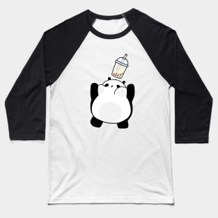 Little Panda Catching Boba! Baseball T-Shirt